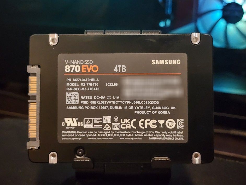 Samsung SSD 870 EVO 4TB