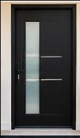 Modern Black Exterior Door with Glass Panel 🆓 estimate