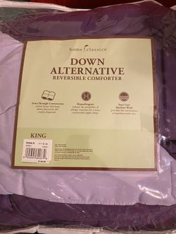 King comforter down alternative - purple