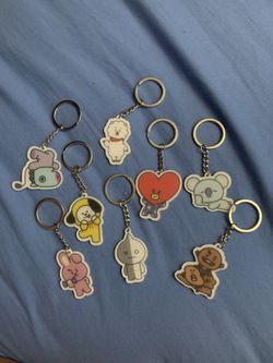 BTS BT21 keychains