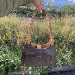 Calvin Klein Ava Signature Triple Compartment Hobo Shoulder Bag