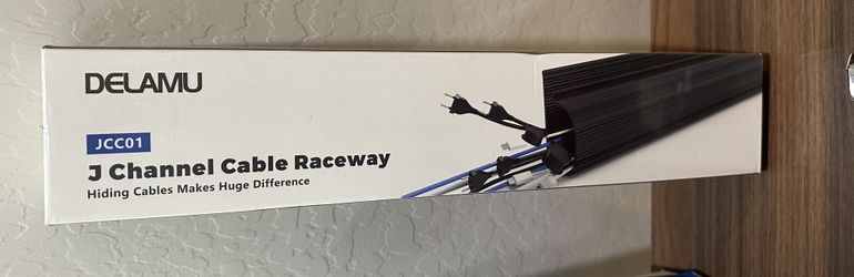 Delamu J Channel Cable Raceway Concealer/Hider