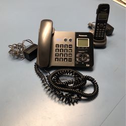 Panasonic 2 LINE Base  and hand held with Answering machine 