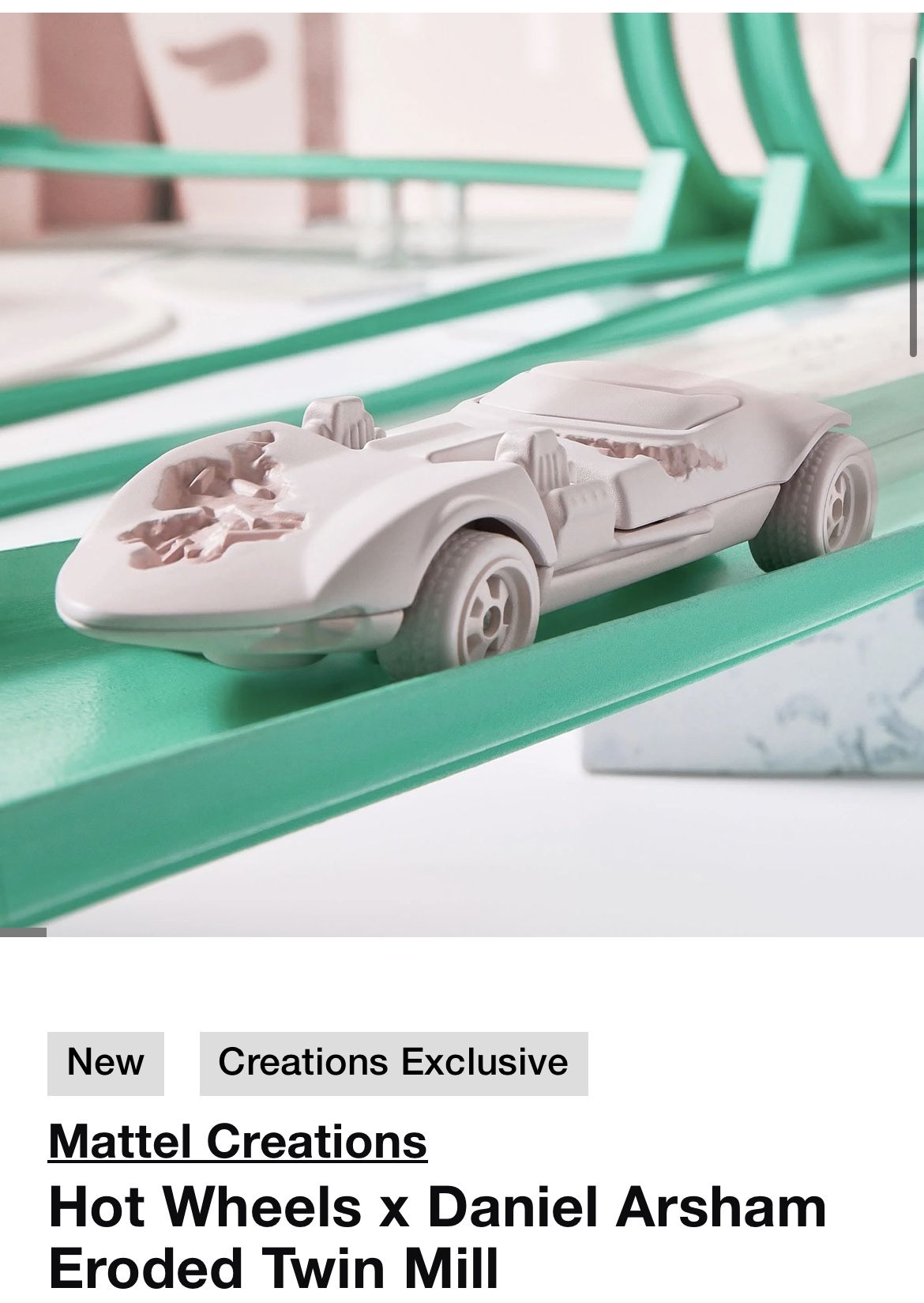 Lot De 2 Hot Wheels X Daniel Arsham - Eroded Cars - 1/64 - Mustang - Neuves