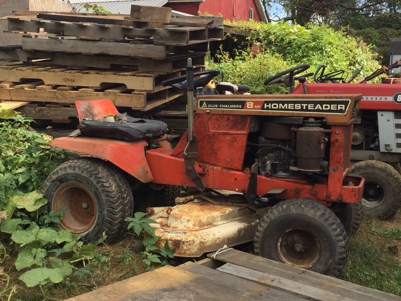 1971 Allis Chalmers Homesteader 8 Garden Tractor. Lawn Mower