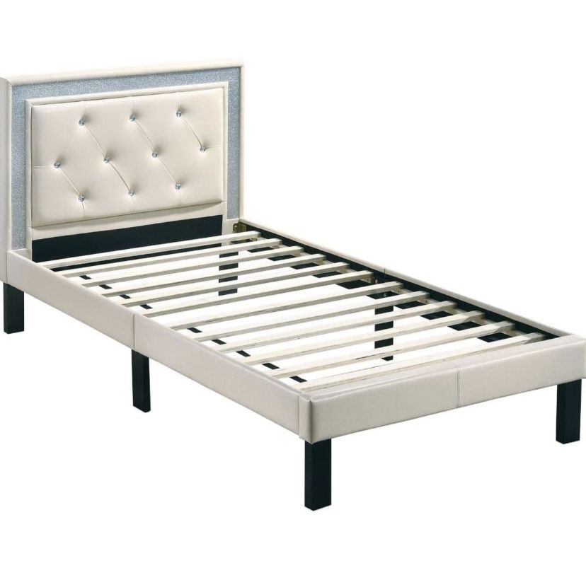 Twin Beige Kids Bed frame