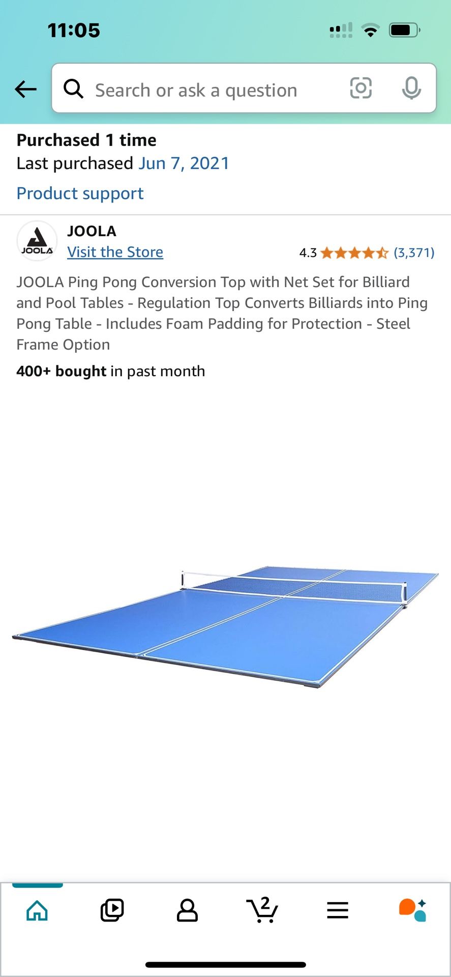 Joola Ping Pong Table