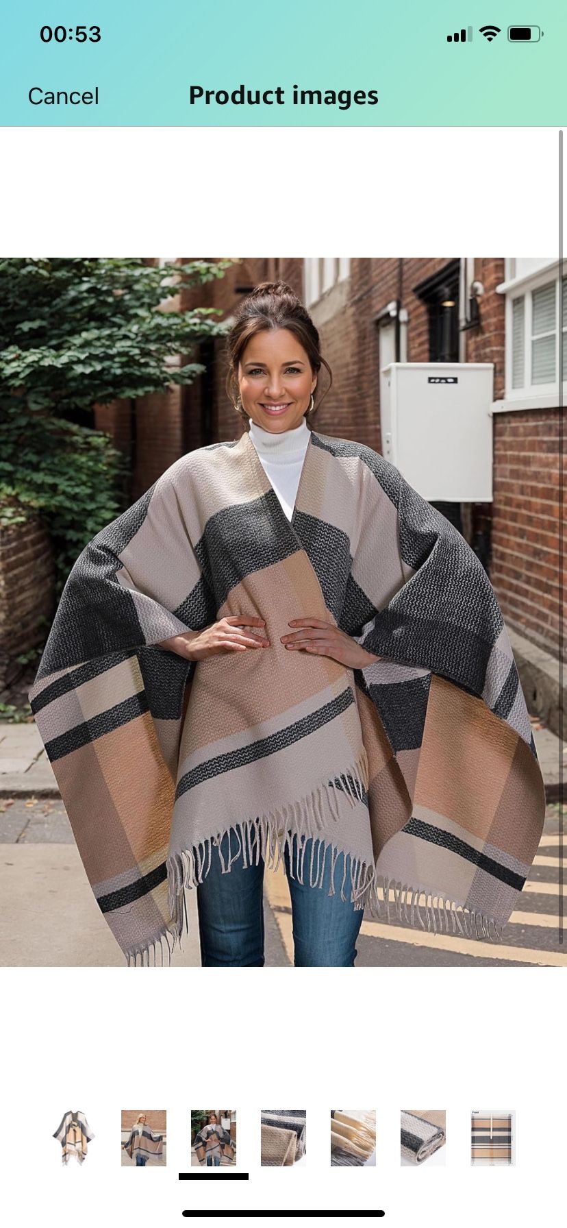Shawl Wraps Gifts for Women,Warm Poncho Sweater,Tassels Open Front capes, Travel Christmas Gifts for Winter Fall ( please follow my page all brand hew