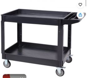 Utility Cart - Vevor 2 Shelf Rolling Storage - New