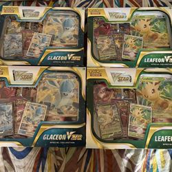 POKEMON TCG LEAFEON AND GLACEON V STAR SPECIAL COLLECTION