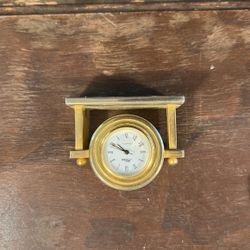 Brass Miniature Brass clock 