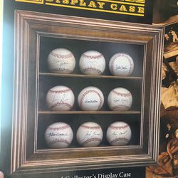 Wooden Baseball Display Case