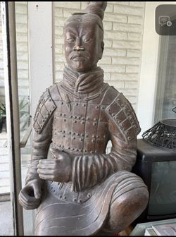 Large Terracotta Warrior Style Statue – Home Decor