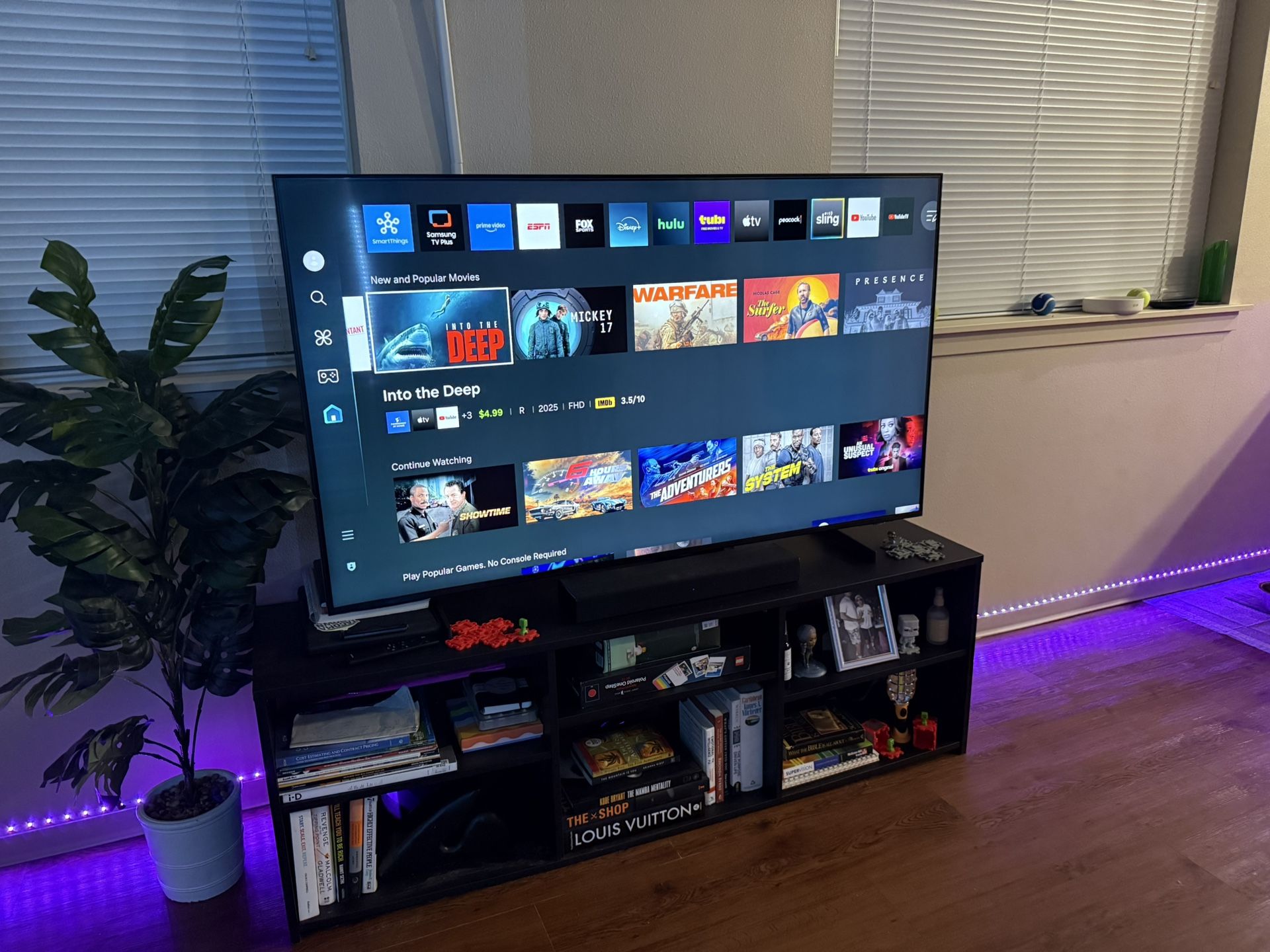 Samsung 65” TV - TV Stand Sold Separate
