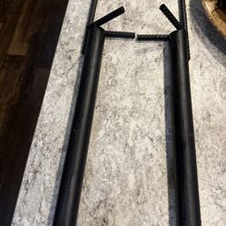 Two Homemade Pole Holders