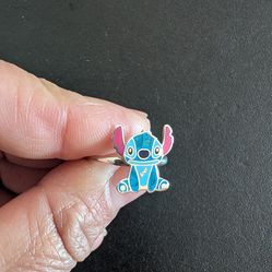 Silver .925 stitch ring size 8