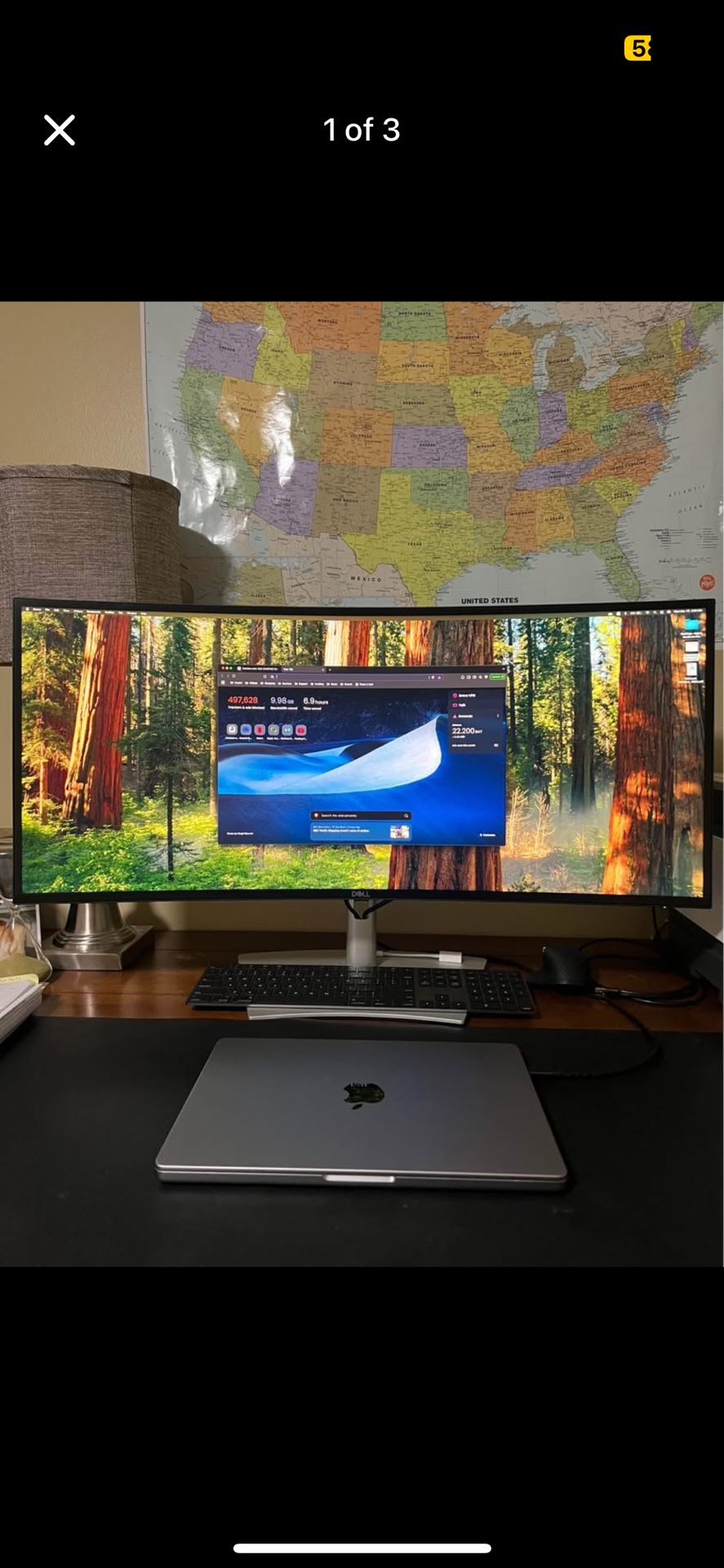 Dell U3421WE UltraSharp Curved, 34.14” Monitor