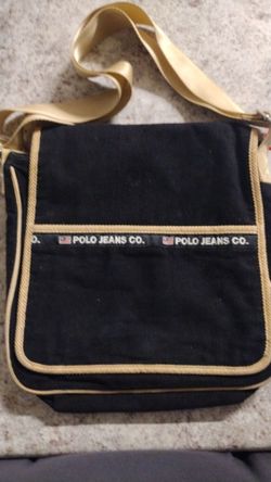 Vintage polo jeans company messenger bag