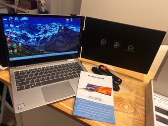 Dual Screen Laptop Monitor Extender 14” (New)