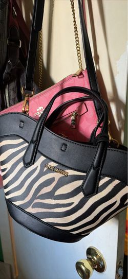 Steve Madden Zebra Print Tote Bag