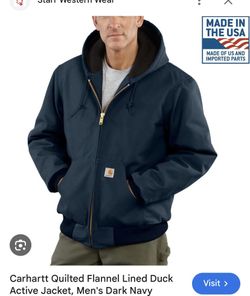 Carhartt Duck Active Jacket men’s size M