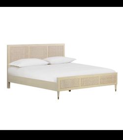 King size rattan bed frame