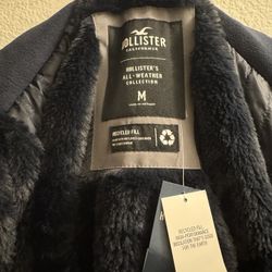 Hollister Jacket, Size M Blue.