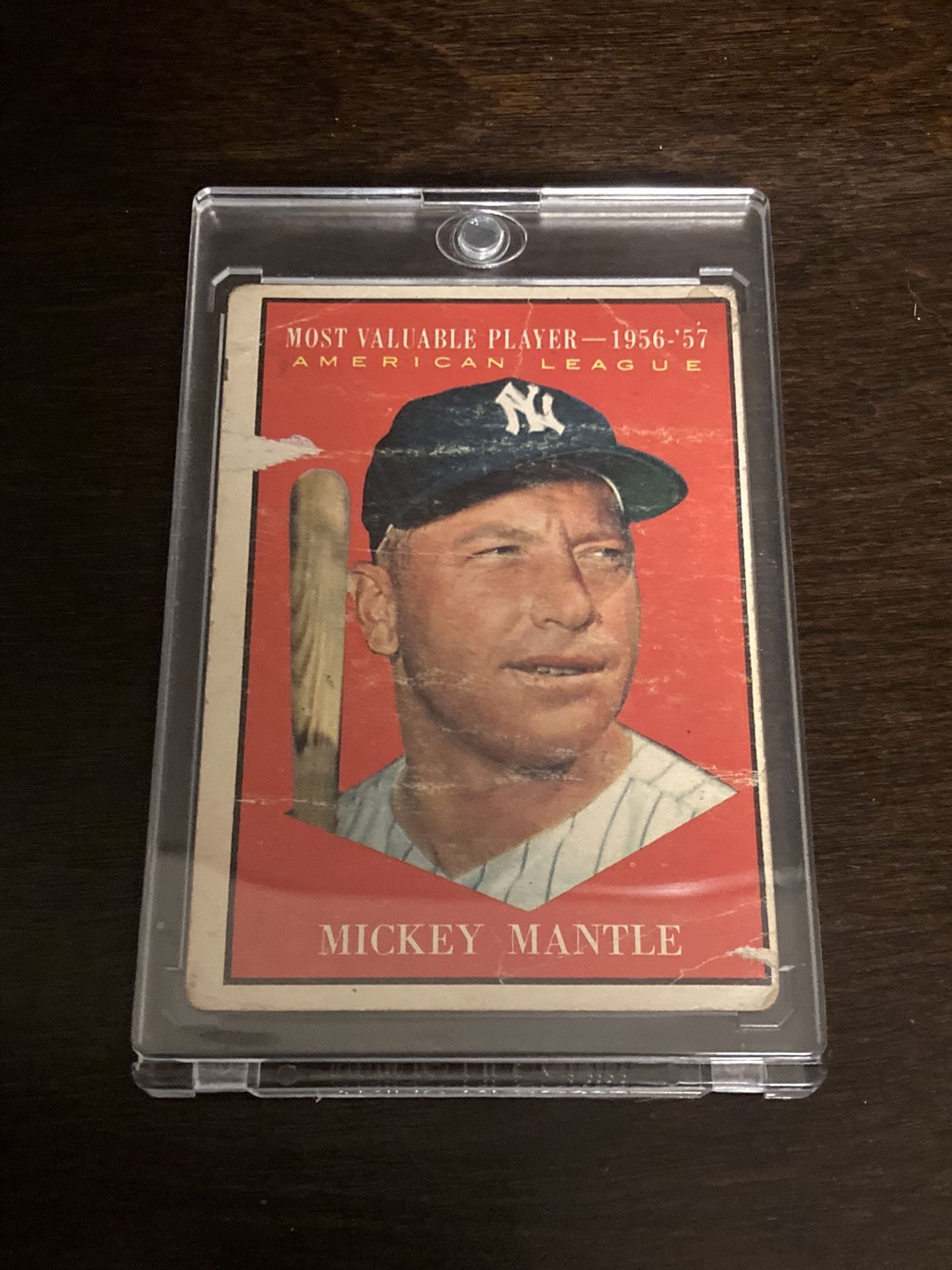 1956-57 Topps Most Valuable Player #475 Mickey Mantle