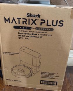 Shark Matrix Plus 2 In 1. Mop & Vacuum Sealed. Brand New