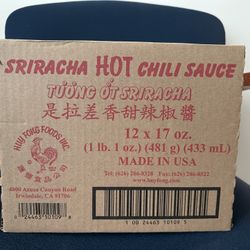Sriracha Hot Sauce 12 x 17 Oz. Box