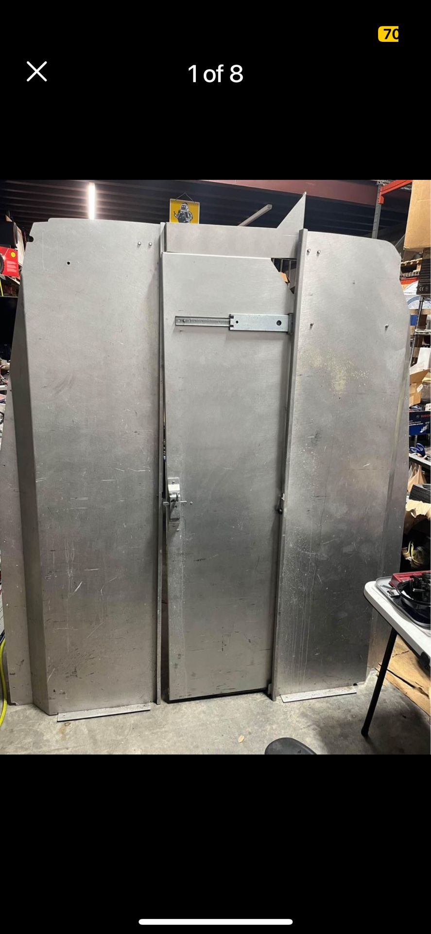 Sprinter aluminum bulkhead partition Divider With Door