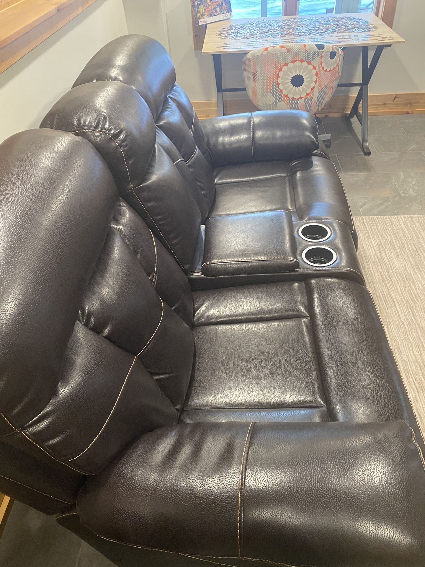 Brown Leather Recliner