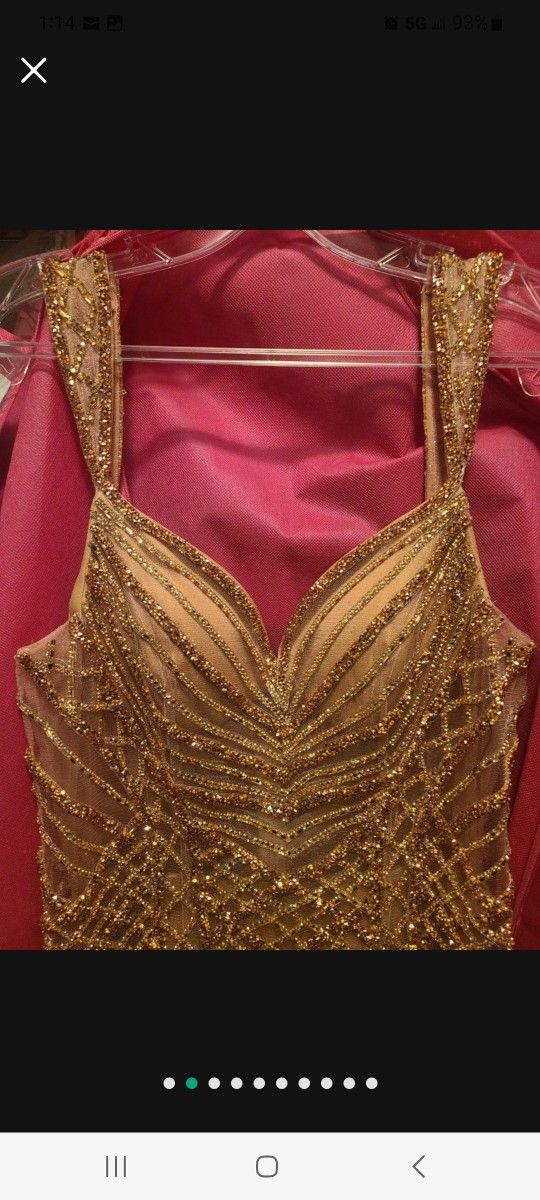 Prom Or Evening GOWN Rose GOLD beauty