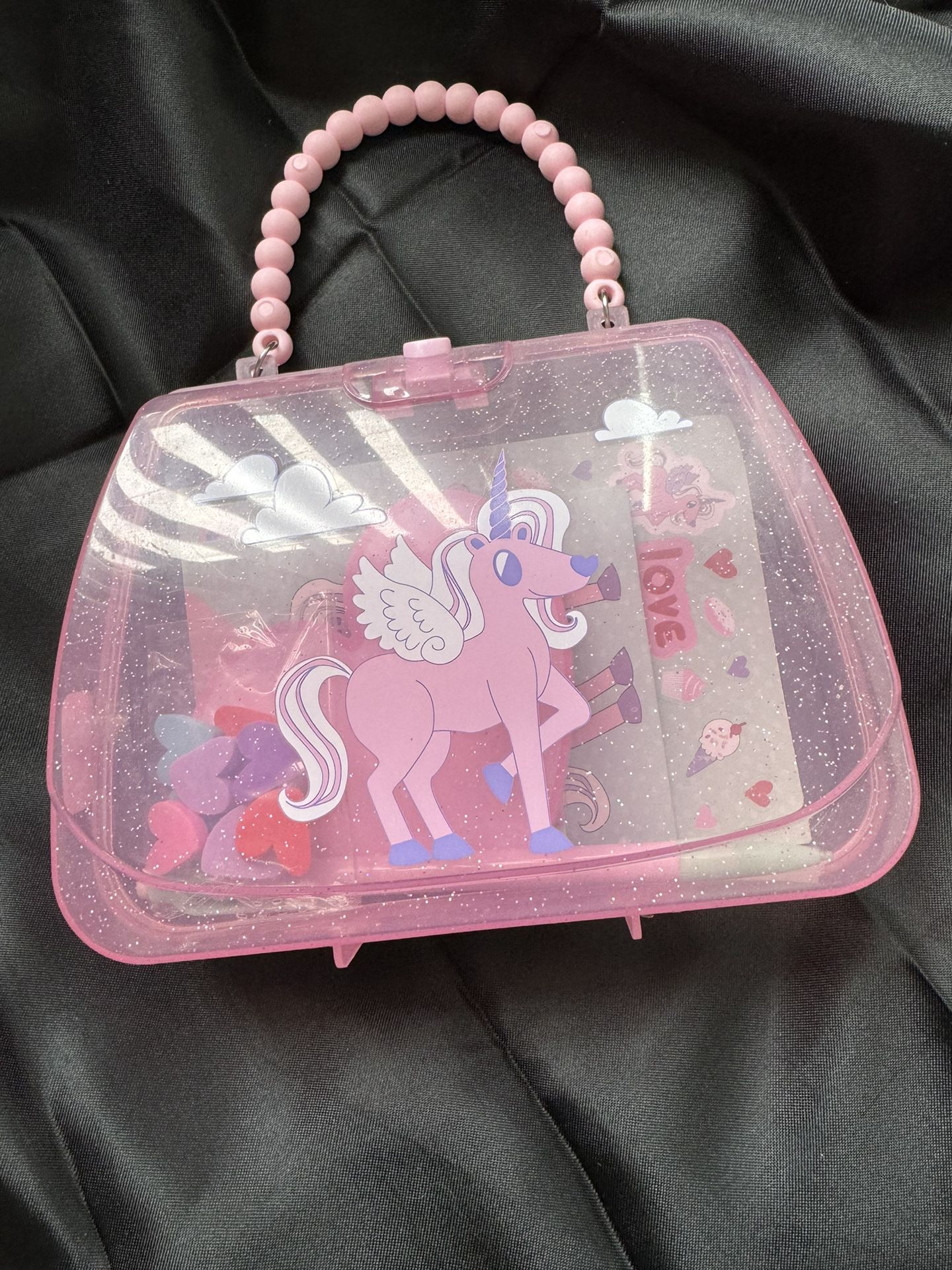 Pink Unicorn Stationary Kit