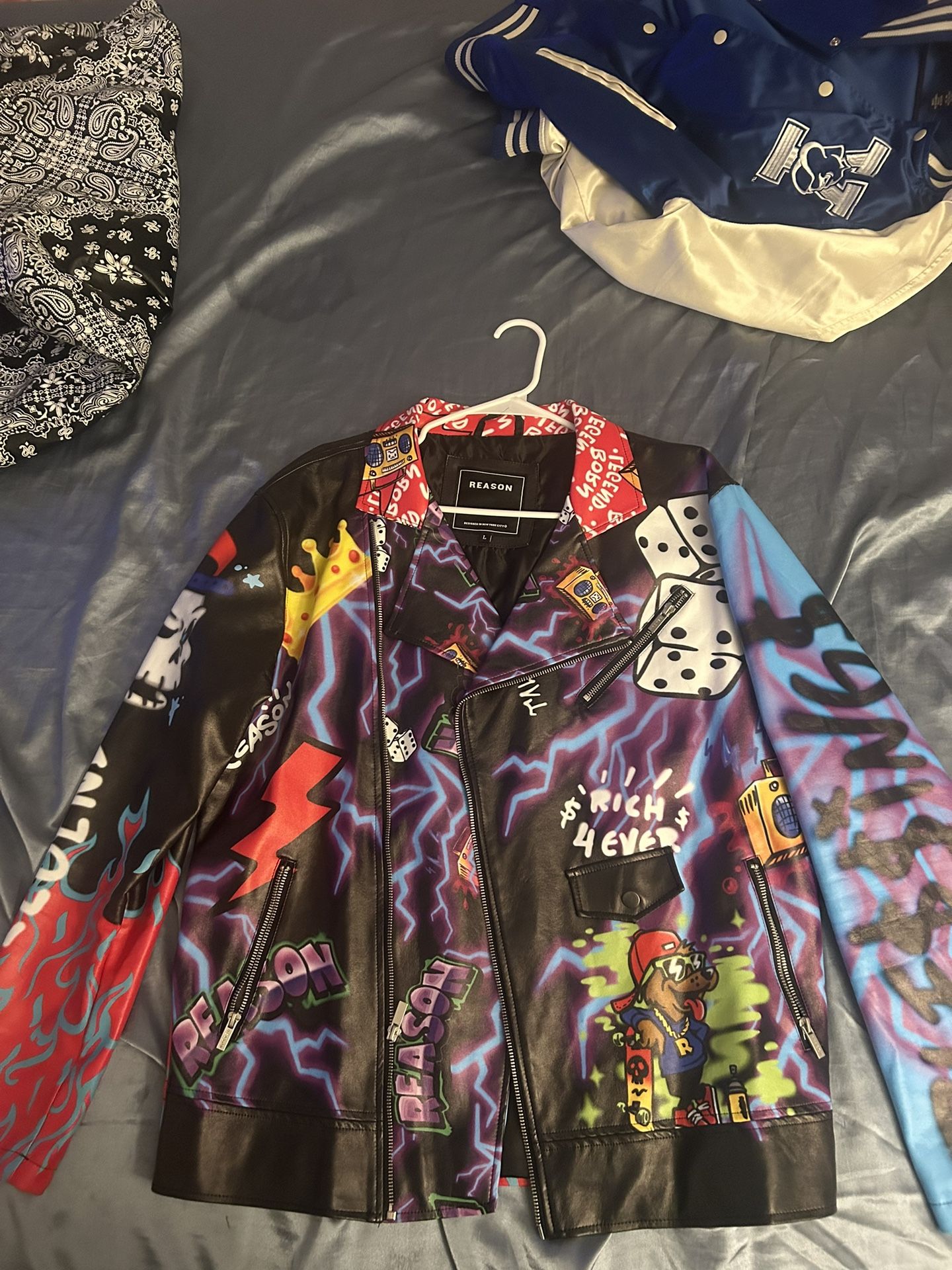 Stylish Motorcycle Jacket Size Large