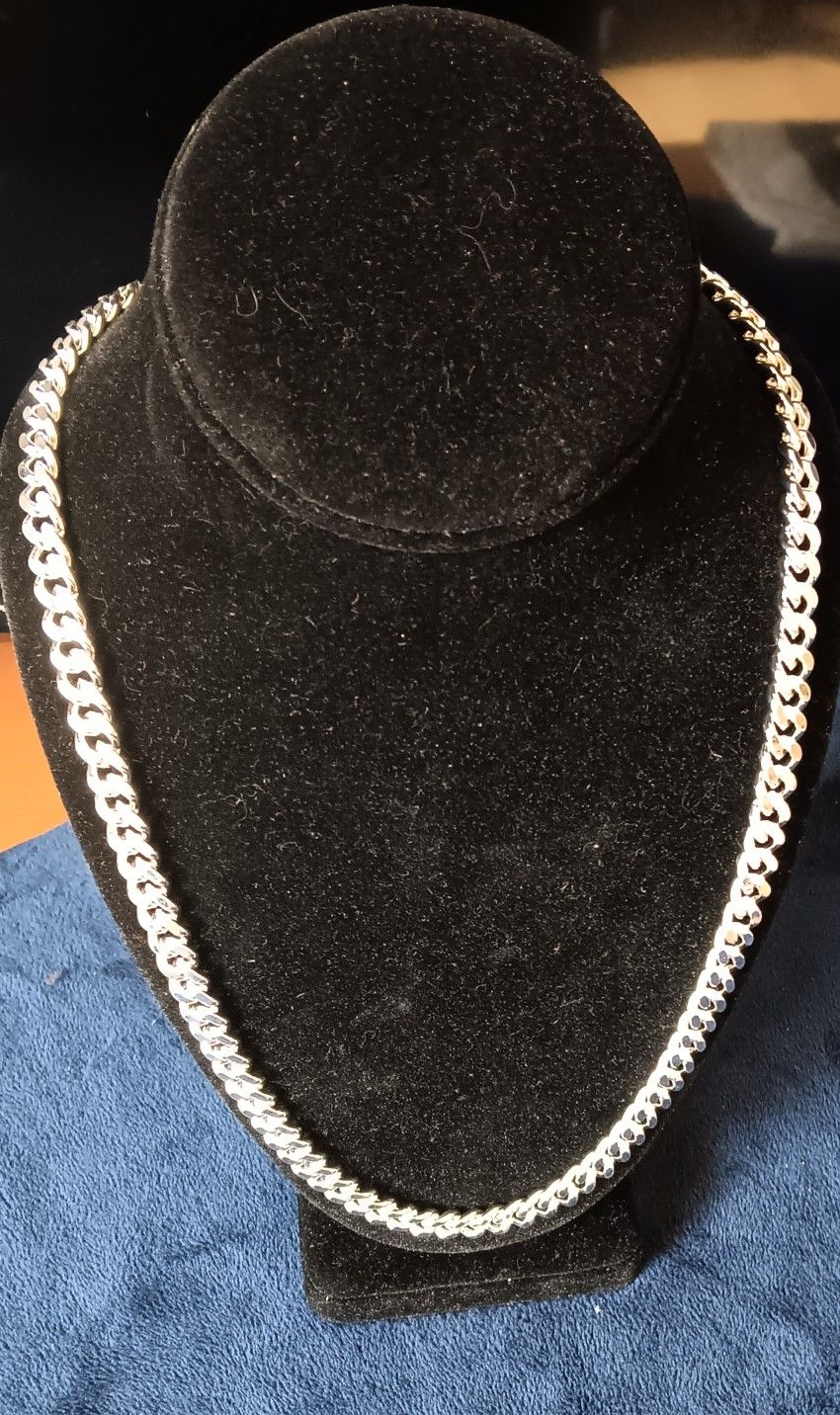 24" Silver Italian Chain Necklace