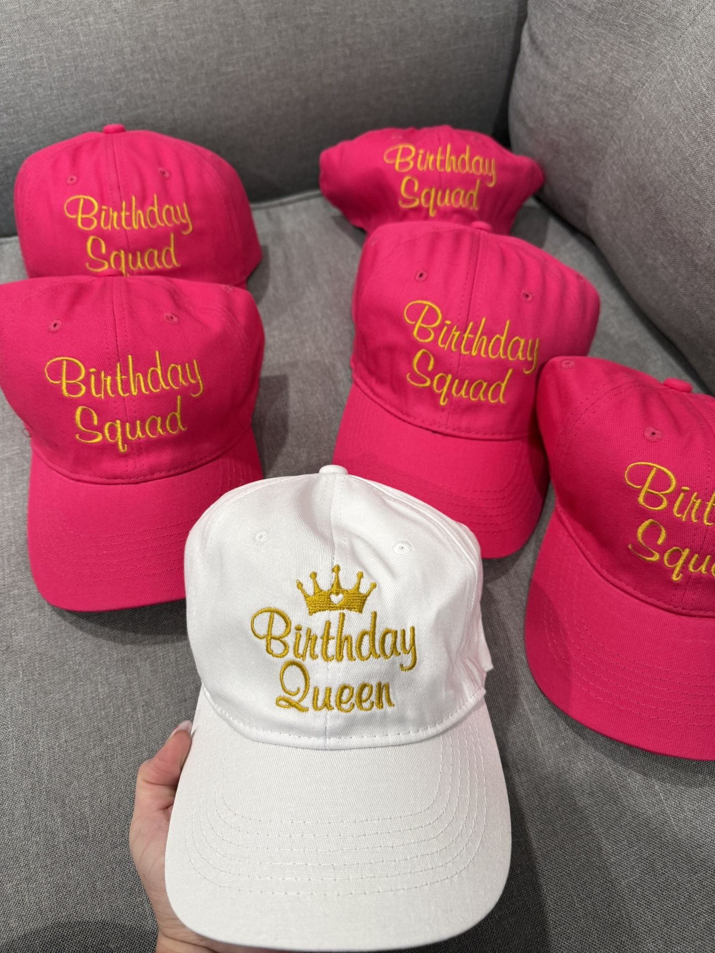 Birthday Party Squad Hats