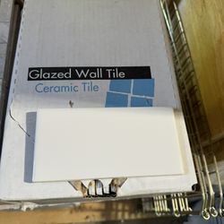 White Ceramic Subway Tile New In Box 