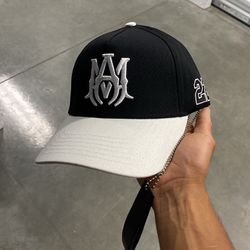 Black & White AM Jersey Canvas Hat