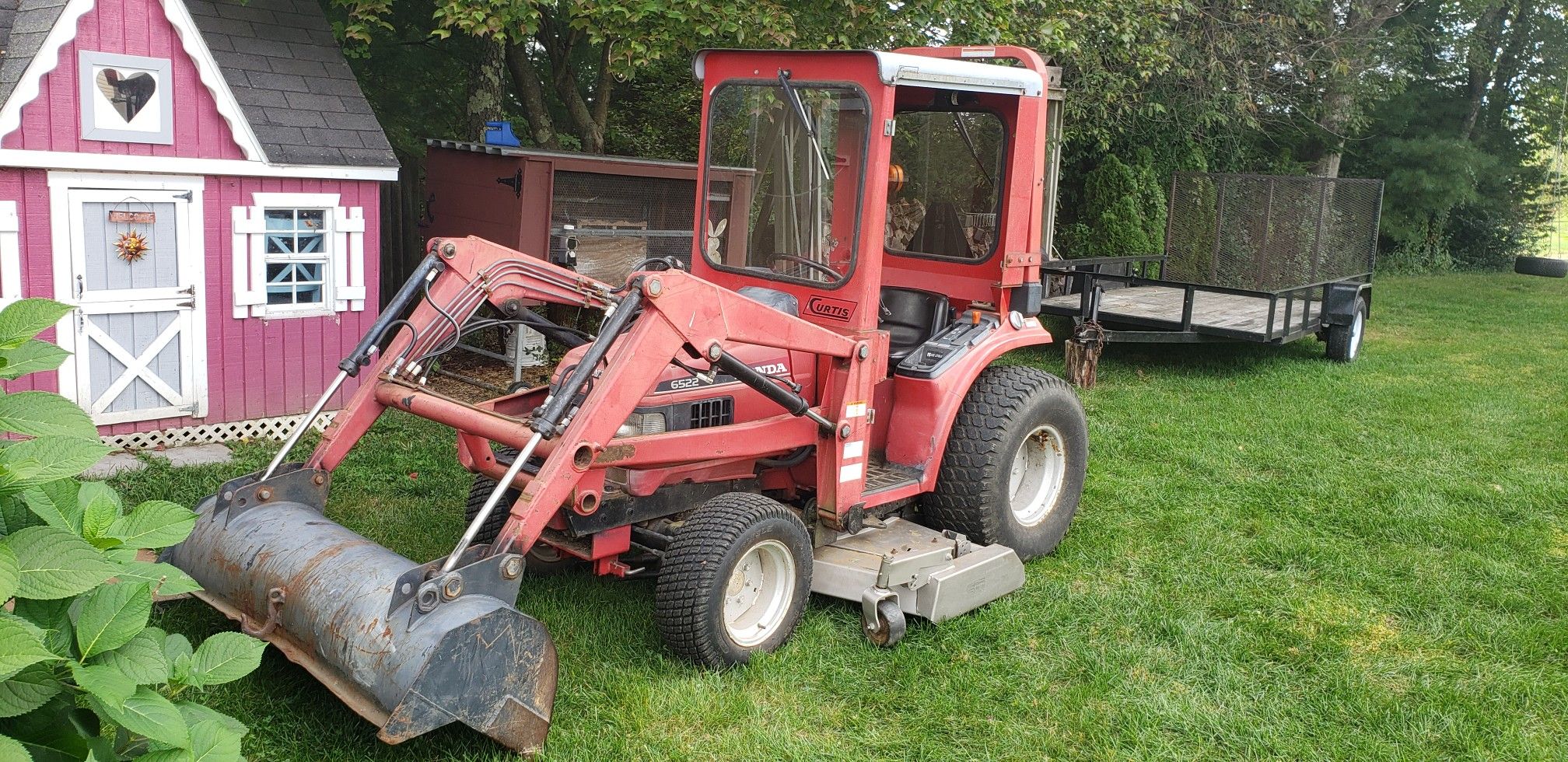 Honda H6522 Tractor with loader and 60