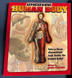 The Silver Dolphin Uncover Human Body 3D Model Book by Luann Colombo is an educational toy suitable for children aged 8 and up. This interactive book 