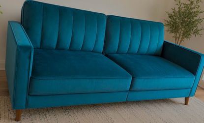 MOVING SALE!! Teal Loveseat Couch