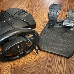 PS4/PS3 steering wheel and pedals