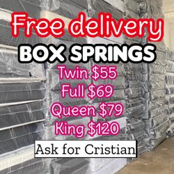 Box Springs  Twin box Full box  Queen box  King box  Bases para colchon  Box spring 