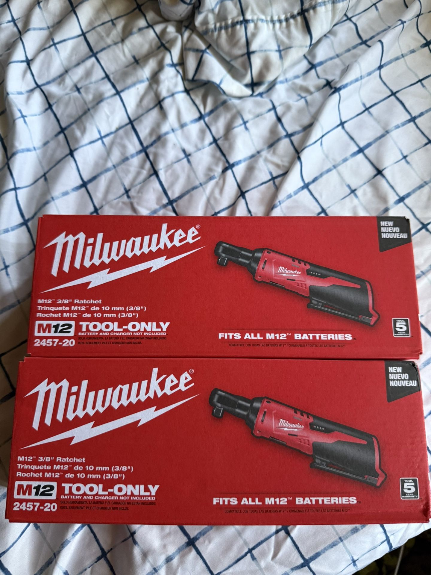 Milwaukee M12 3/8” Ratchet – Tool-Only 1 Left