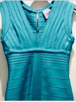 Turquoise Mermaid Cocktail Dress