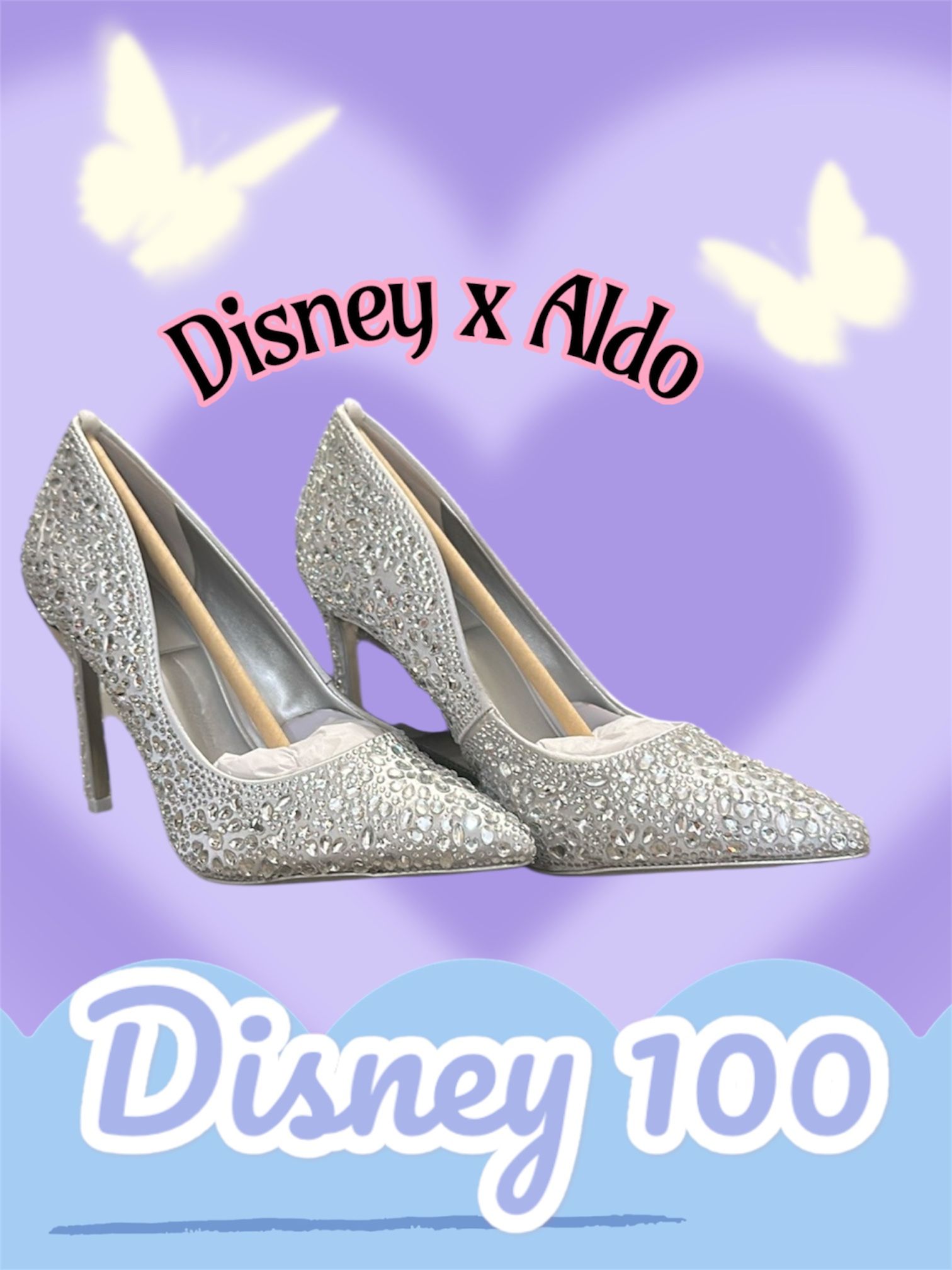 Disney Aldo Rhinestone Heels New!