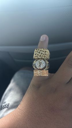 Gold rings 10karat and 14karat