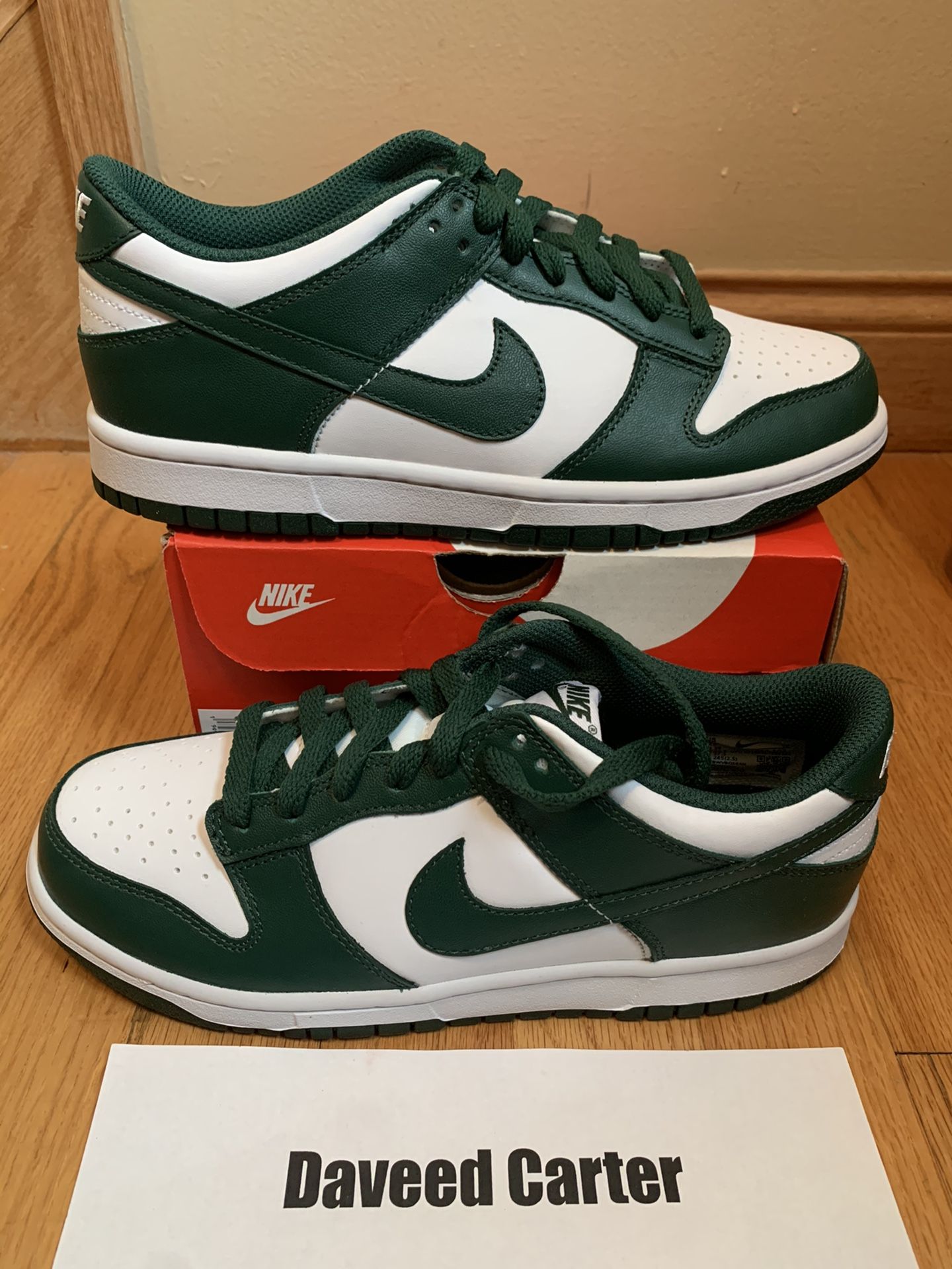 Michigan State Nike Spartan Green Low Nike Dunk Low Michigan State