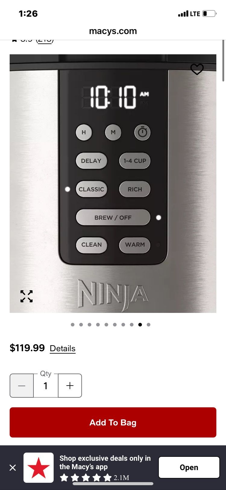 Ninja 14cup Coffee Maker